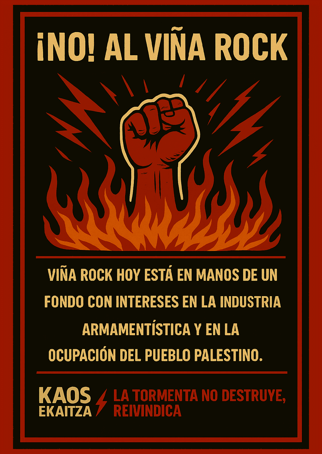 ¡NO! al Viña Rock